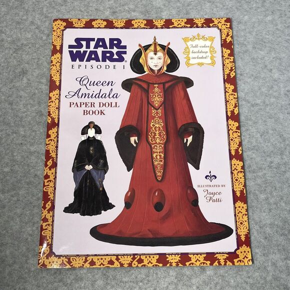 Star Wars Episode 1 Queen Amidala Paper Doll Book Uncut 1999 Lucas Film Unused - Picture 3 of 15